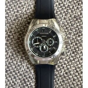 TechnoMarine 40mm Cruise Original Watch #110043 Silver Black  NEVER WORN!